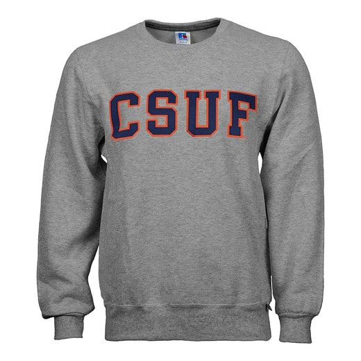 CSUF Fusion Fleece Crew - Oxford